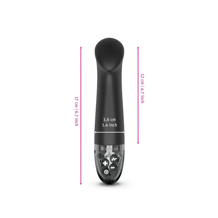 Mystim Right on Ron eStimVibrator, Black