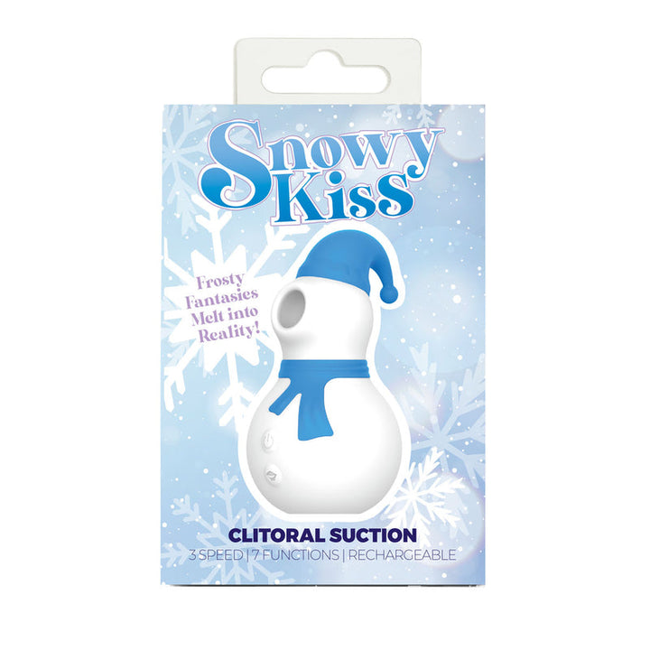 Snowy Kiss – Clitoral Stimulator – Snowman (Blue & White)