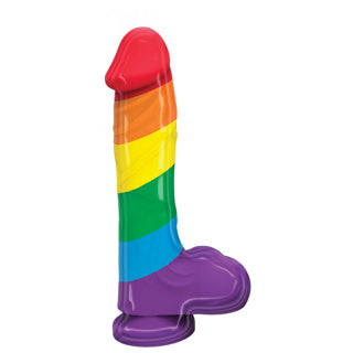 Hott Products - Rainbow Dildo 9"