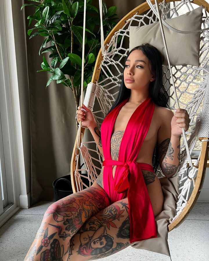 Deep V-Neck Booty Wrap - Boutique Toi Et Moi