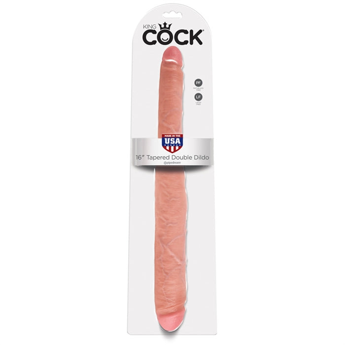 King Cock 16" Dildo Tapered Double - Boutique Toi Et Moi