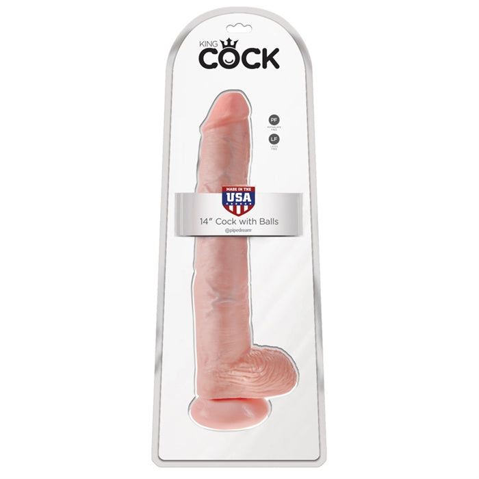 King Cock 14" With Balls - Boutique Toi Et Moi
