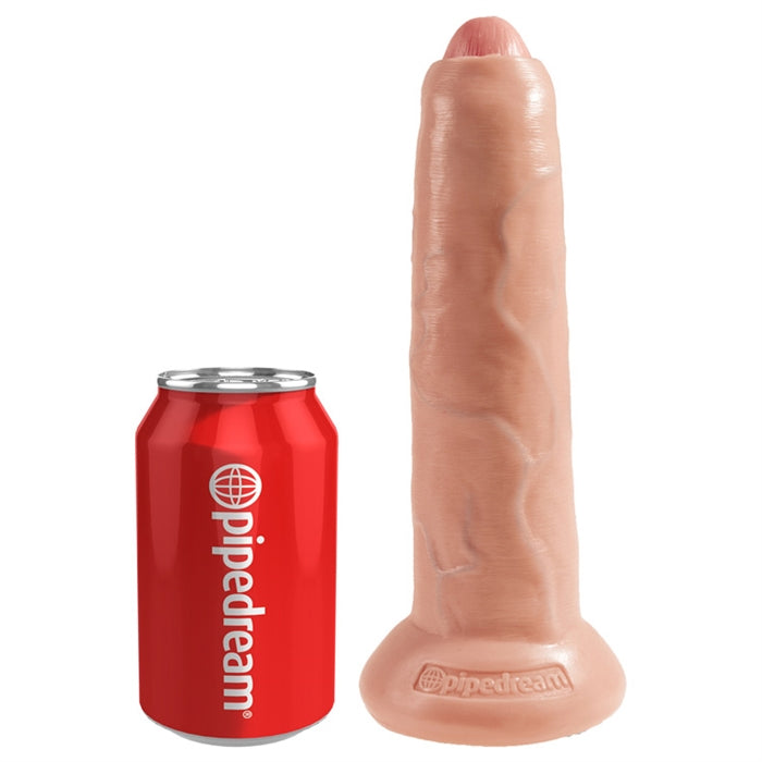 King Cock 9" Uncut - Beige - Boutique Toi Et Moi