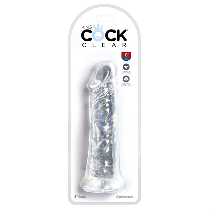King Cock Clear 8" Cock - Boutique Toi Et Moi