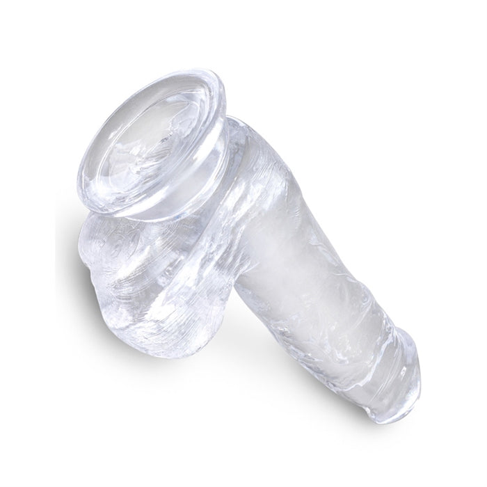 King Cock Clear 6" Cock with Balls - Boutique Toi Et Moi