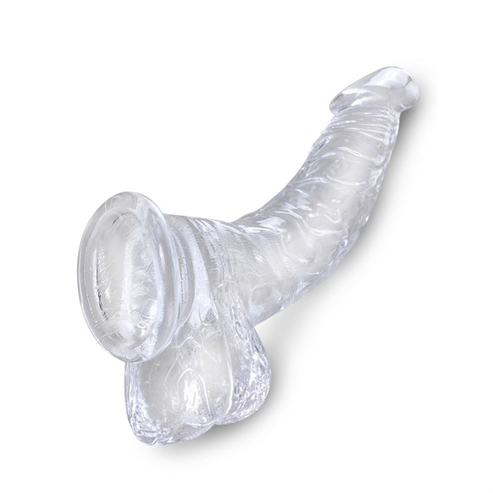 King Cock Clear 7.5" Cock with Balls - Boutique Toi Et Moi
