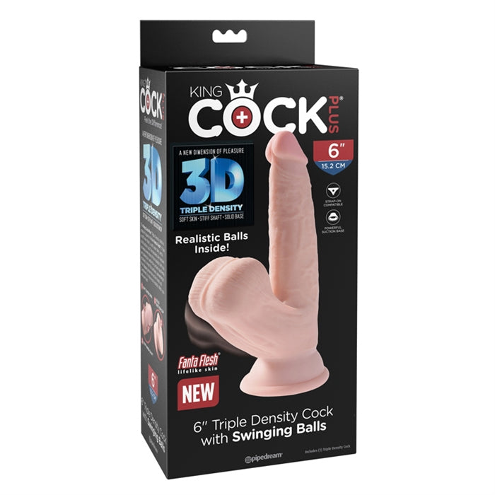 KCP 6" Triple Density Cock / Swinging Balls Light - Boutique Toi Et Moi
