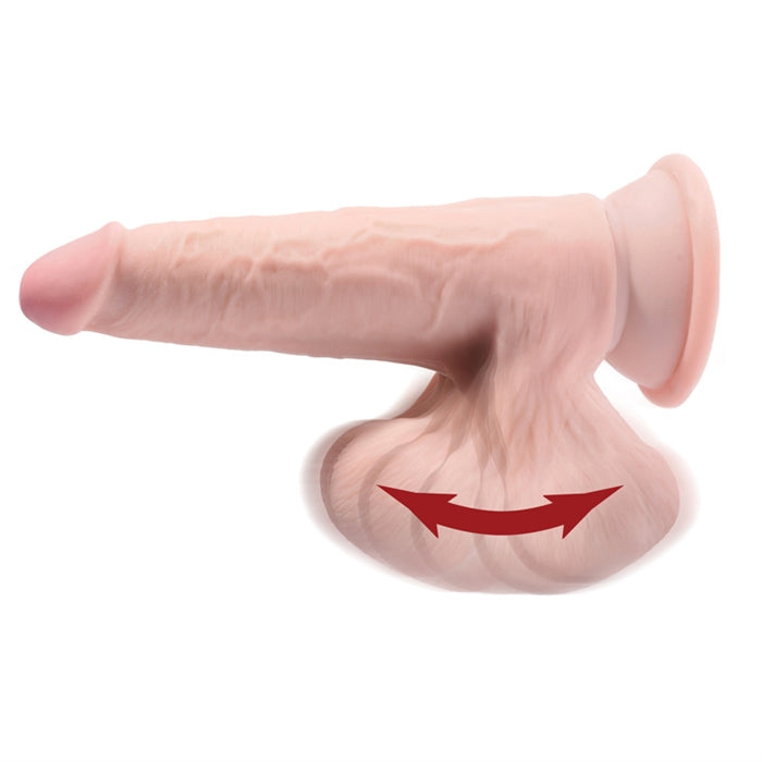 KCP 8" Triple Density Cock / Swinging Balls Light or Brown - Boutique Toi Et Moi
