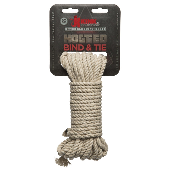 Hogtied Bind & Tie 6mm Hemp Bondage Rope 30 feet - Boutique Toi Et Moi
