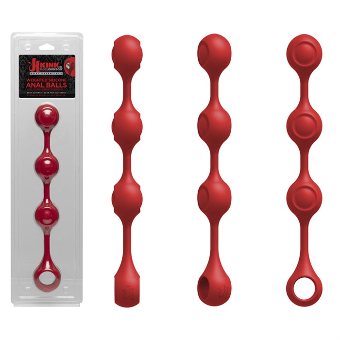 Kink Anal Essentiels Weighted Silicone Anal Balls - Boutique Toi Et Moi