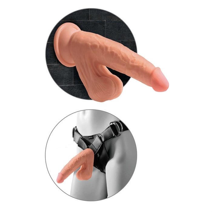 KCP 7" Triple Density Cock / Swinging Balls - Boutique Toi Et Moi