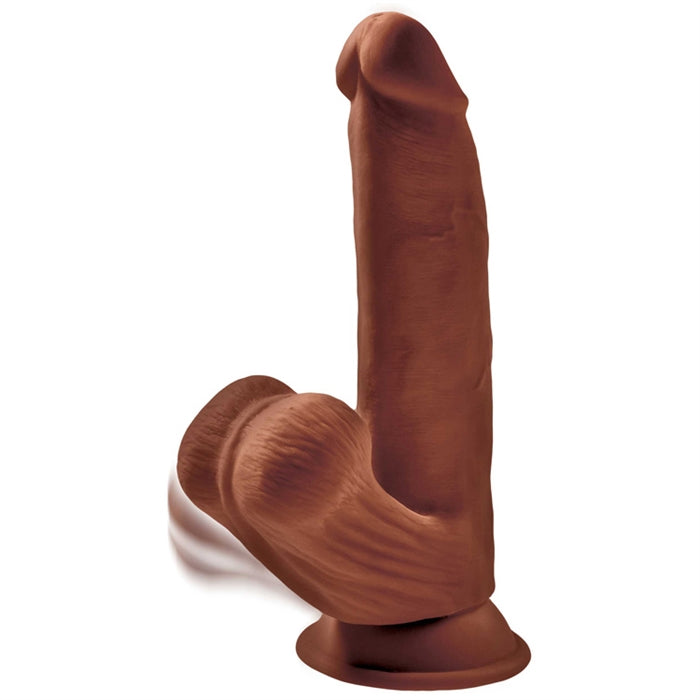 KCP 8" Triple Density Cock / Swinging Balls Light or Brown - Boutique Toi Et Moi