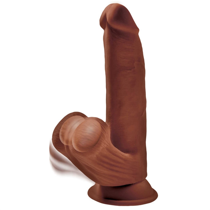 KCP 8" Triple Density Cock / Swinging Balls Light or Brown - Boutique Toi Et Moi