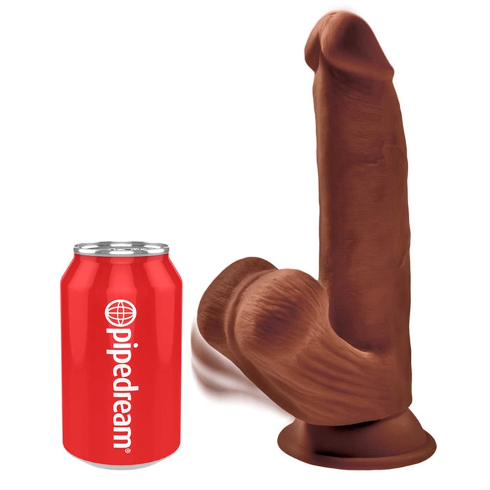 KCP 8" Triple Density Cock / Swinging Balls Light or Brown - Boutique Toi Et Moi