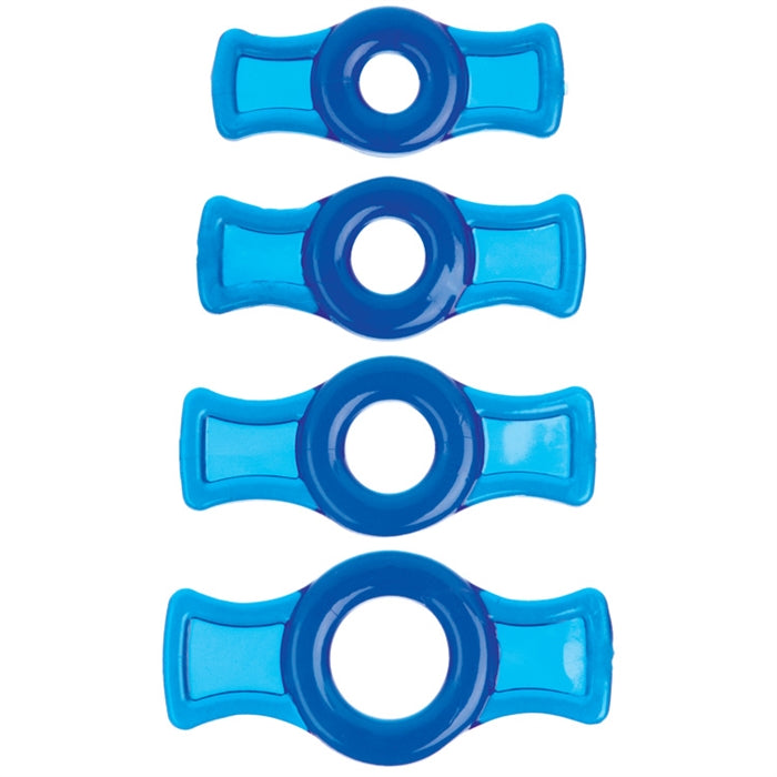 TITANMEN TOOLS COCK RING SET BLUE