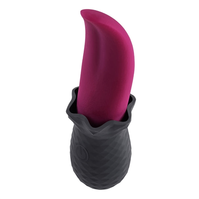 Tongue Teaser - Silicone Rechargeable - Pink/Black