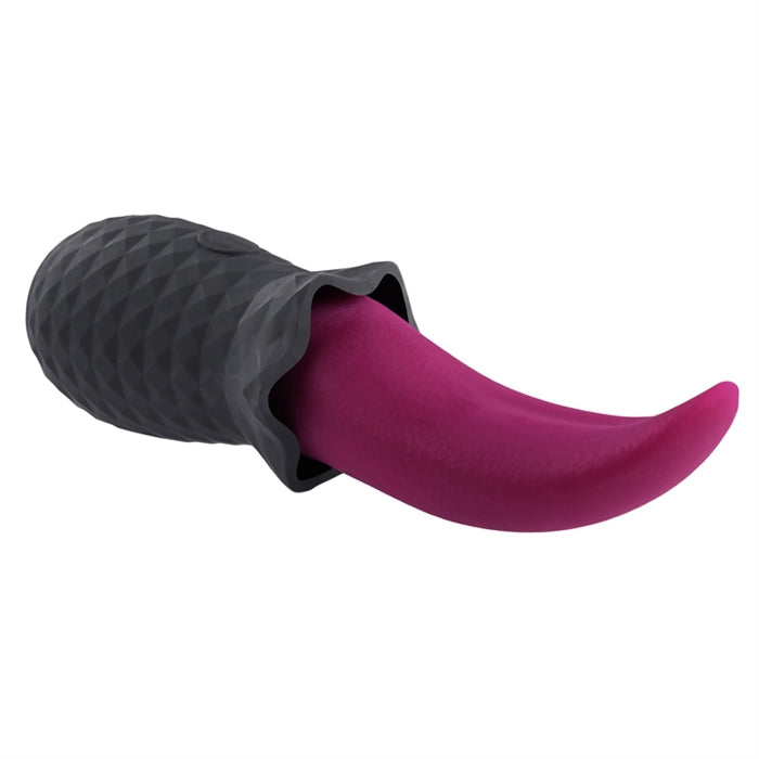 Tongue Teaser - Silicone Rechargeable - Pink/Black