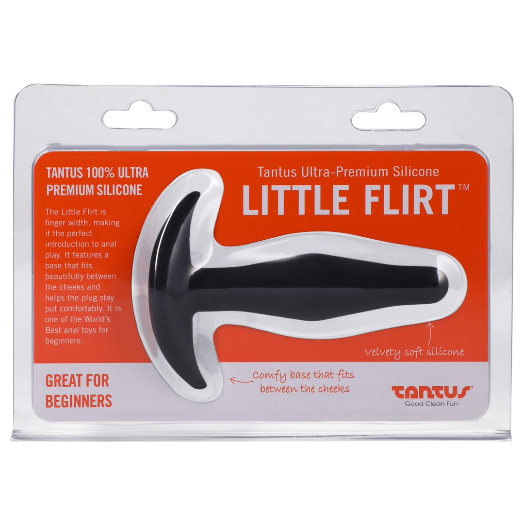 Tantus Silicone Little Flirt Butt Plug Black