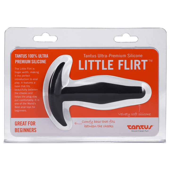 Tantus Silicone Little Flirt Butt Plug Black