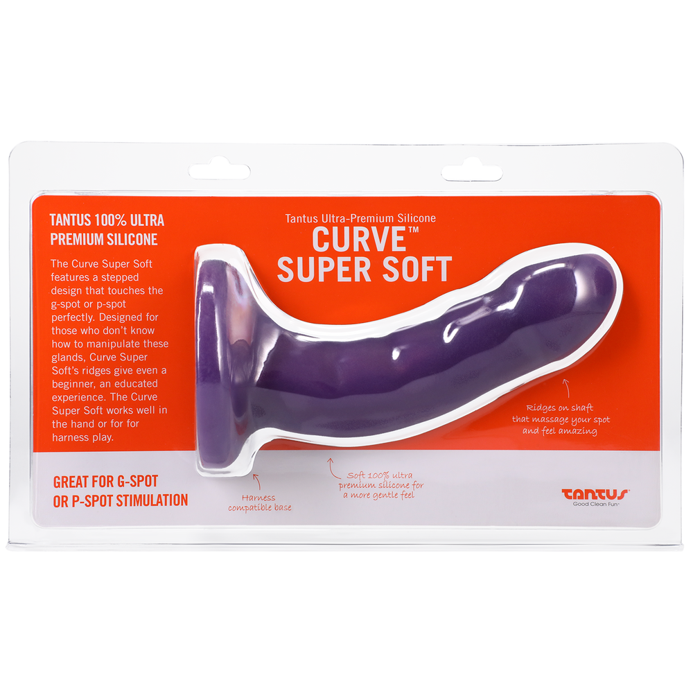Silicone Curve Dildo Amethyst