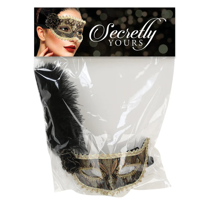 Secretly Yours Feather Mask - Boutique Toi Et Moi