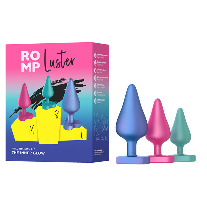 ROMP Luster 3PC Butt Plug Set