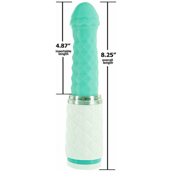 Pillow Talk Feisty - Thrusting Vibrator - Teal