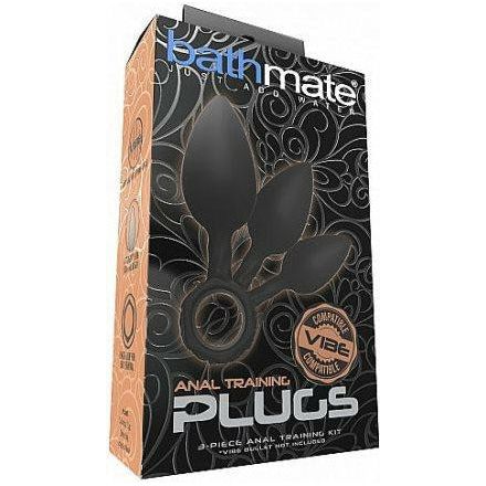 Bathmate Anal Training Butt Plugs – 3 Pieces – Black