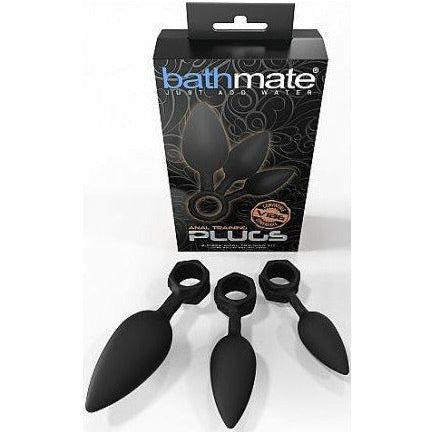 Bathmate Anal Training Butt Plugs – 3 Pieces – Black