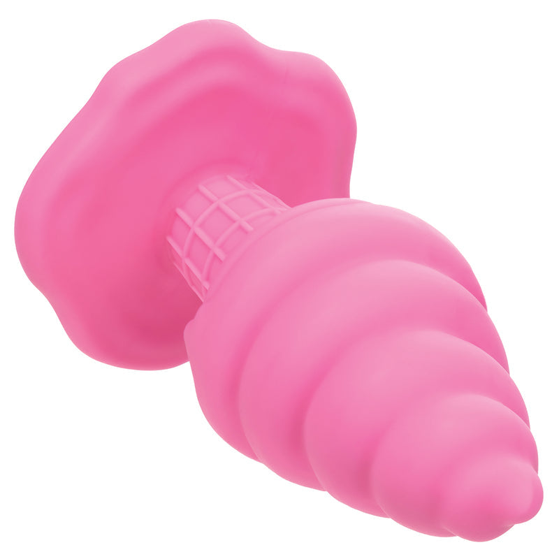 CaleXOtics – Naughty Bits – Yum Bum Ice Cream Cone - Silicone Butt Plug - Pink