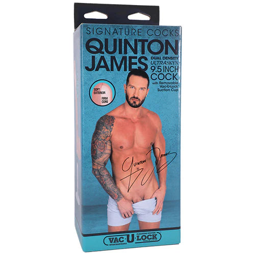 Signature Cocks - Quinton James - 9.5 Inch ULTRASKYN Cock -Vanilla