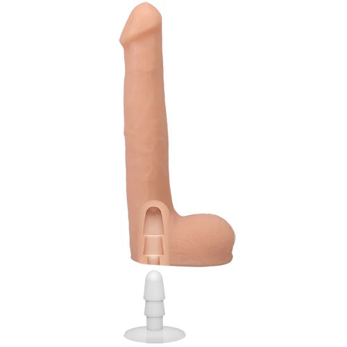 Signature Cocks Oliver Flynn 10 Inch Dual-Density Vac-U-Lock Cock - Vanilla