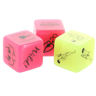 KG - Oral Sex Dice Glow-In-The-Dark - Bilingue