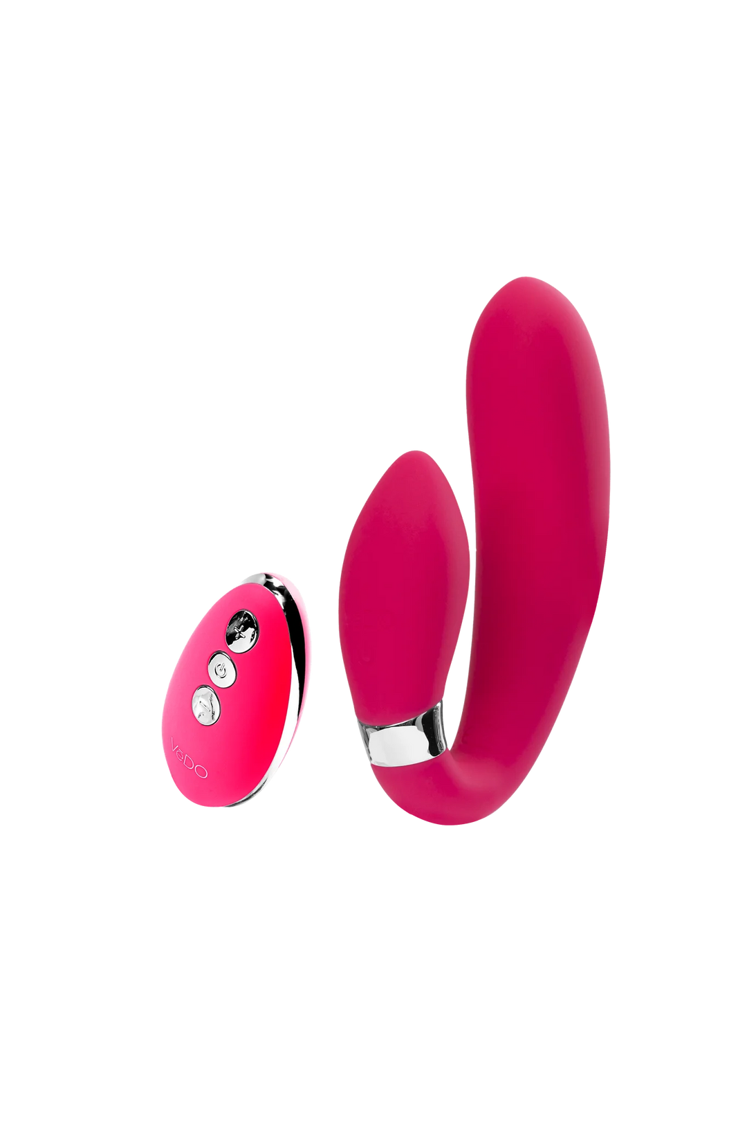 JENI C-Shaped Dual Motor Vibe- Pink - Vedo