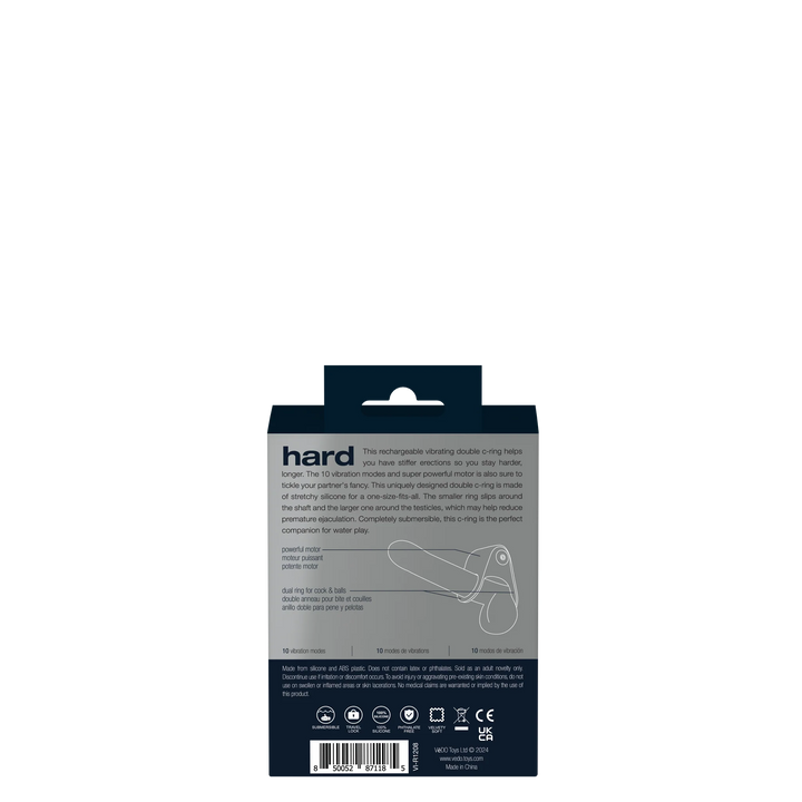 Hard - Rechargeable C-Ring - Black - Vedo ( VI-R1208)