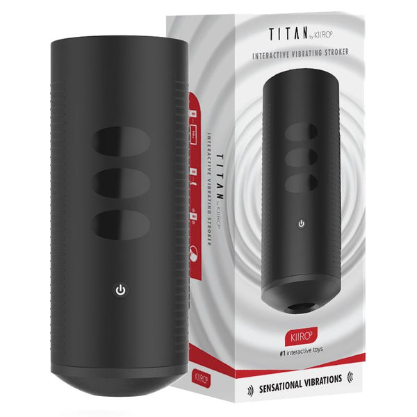 Titan - Interactive Mastubator with touch-sensitive vibration+ 9 bullet vibrator - Kiiroo