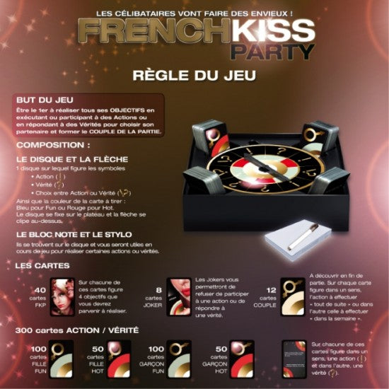 French Kiss Party (French Game) - Boutique Toi Et Moi