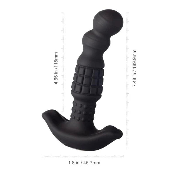 Pineapple Man - Rolling Bead Vibrating Prostate Massager - Black- Honey Play Box