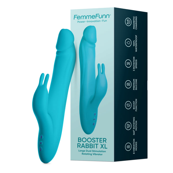 Booster Rabbit XL - Large Rotating Rabbit Vibrator- FemmeFunn