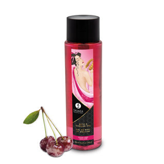 Shunga - Bath & Shower Gel 12.5oz - Frosted Cherry