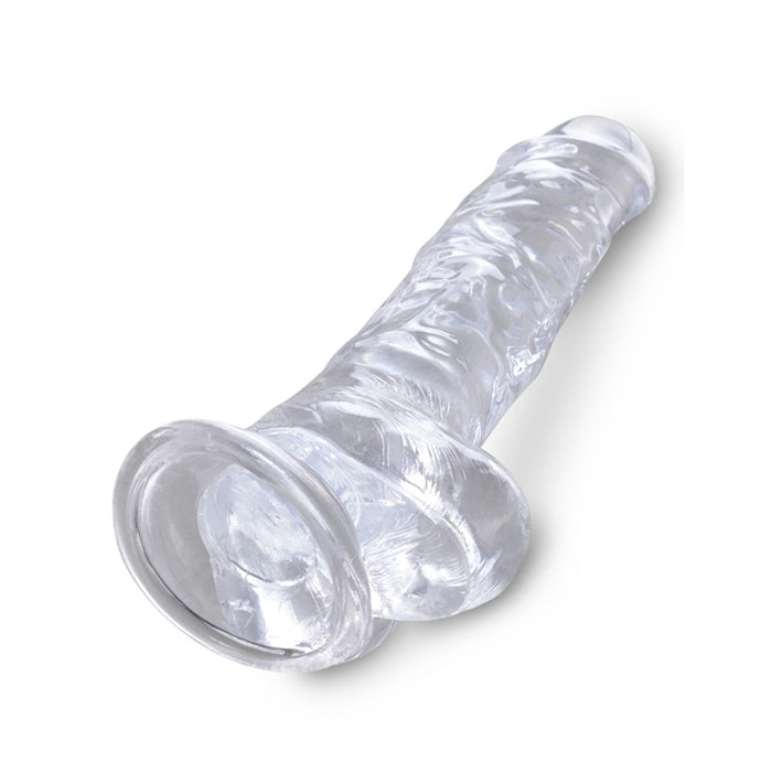 King Cock Clear 8" Cock with Balls - Boutique Toi Et Moi