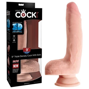 King Cock Plus 9" Triple Density Cock with Balls - Boutique Toi Et Moi