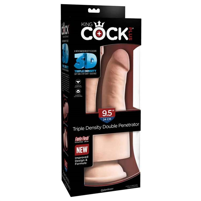 King Cock Plus 9.5" Triple Density Double Penetration - Boutique Toi Et Moi