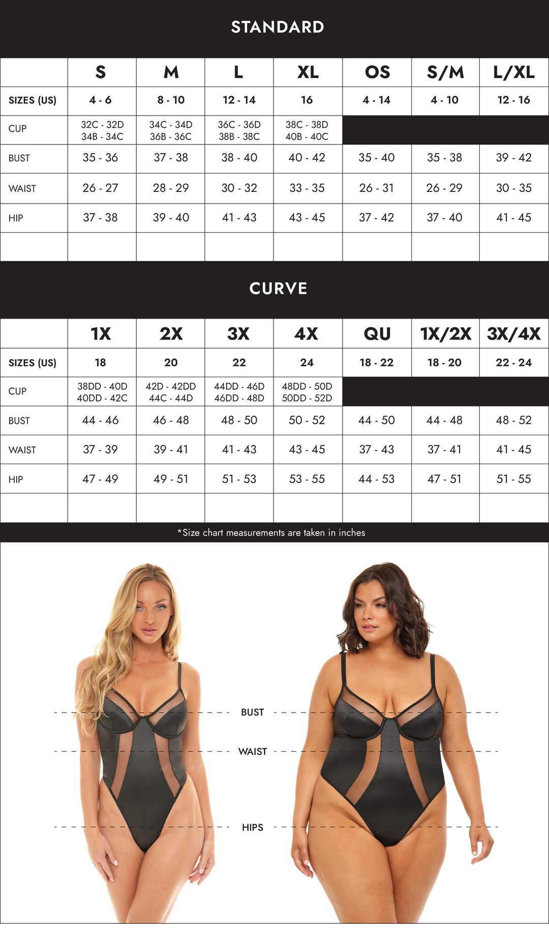 Curve Donna Satin & Lace Chemise - Boutique Toi Et Moi